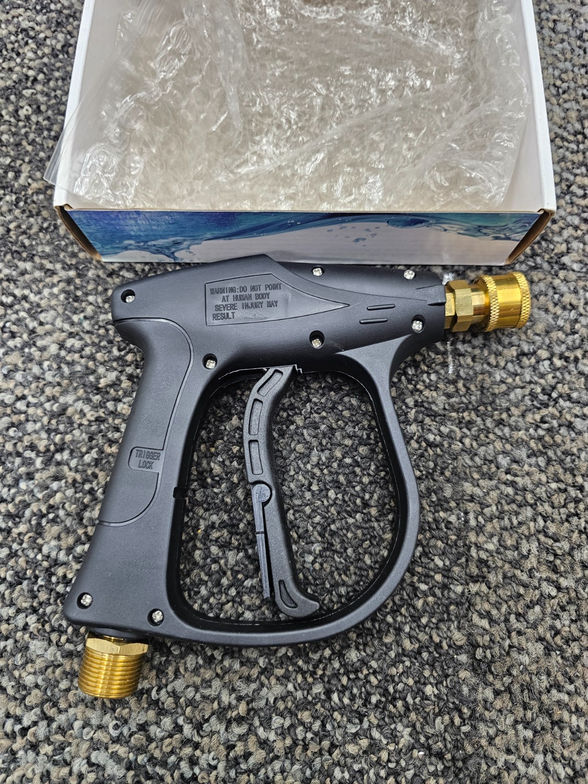 DUSICHIN Short Wand High Pressure Washer Gun 3000 PSI 1/4″ Quick Release Nozzle