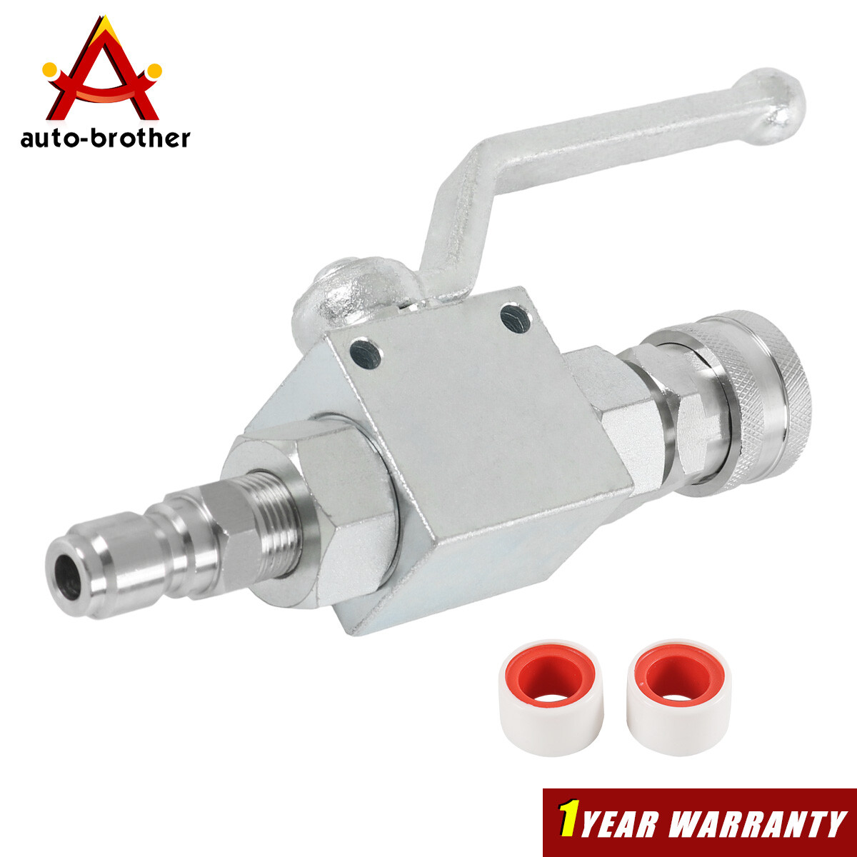 3/8″ Ball Valve fitting Female Out for Pressure Washers Max 4500 PSI 3/8″