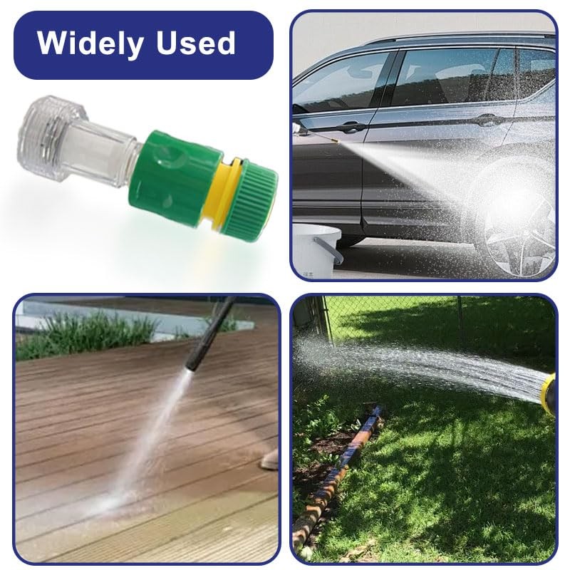 8 Pack 3/4 Inch Pressure Washer Garden Hose Adapter, Pressure Washer Accessor…