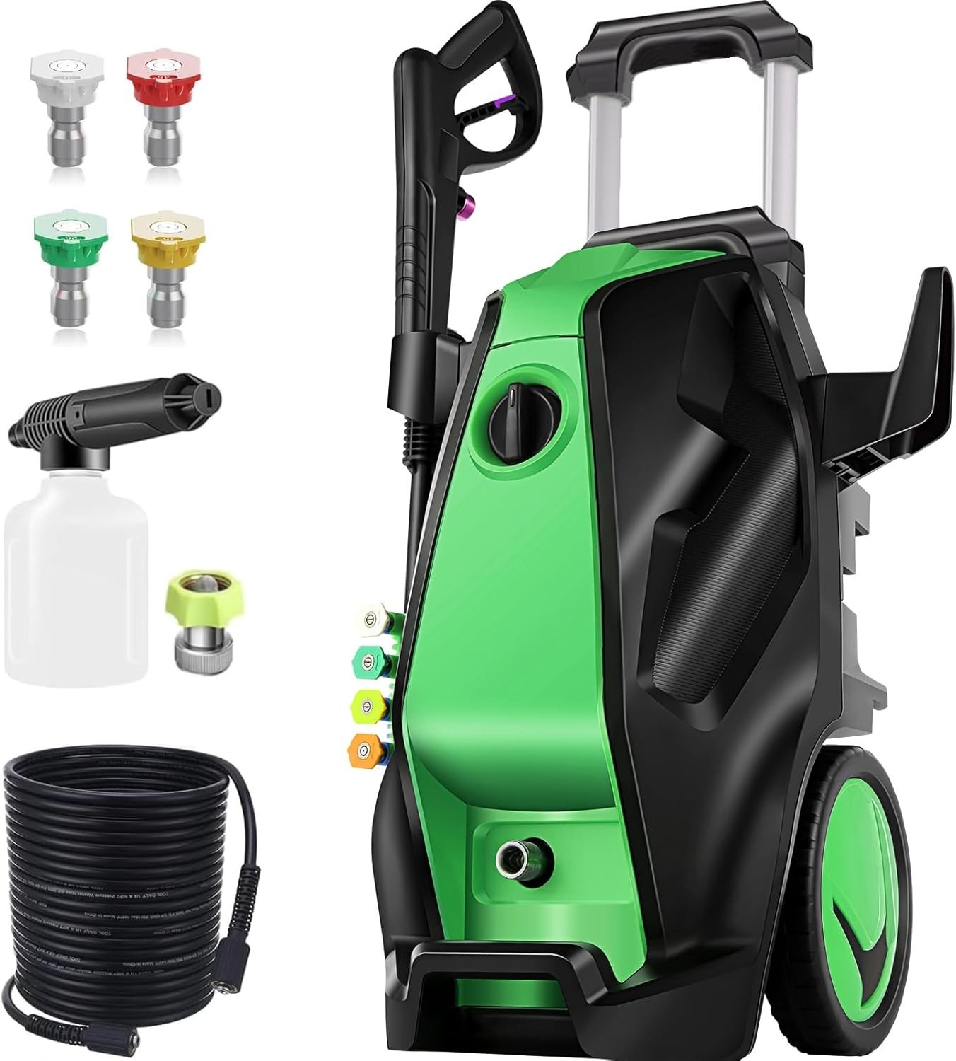 Compact Electric Pressure Washer 5000 PSI & 33 FT Hose – Ideal for Home Cleaning