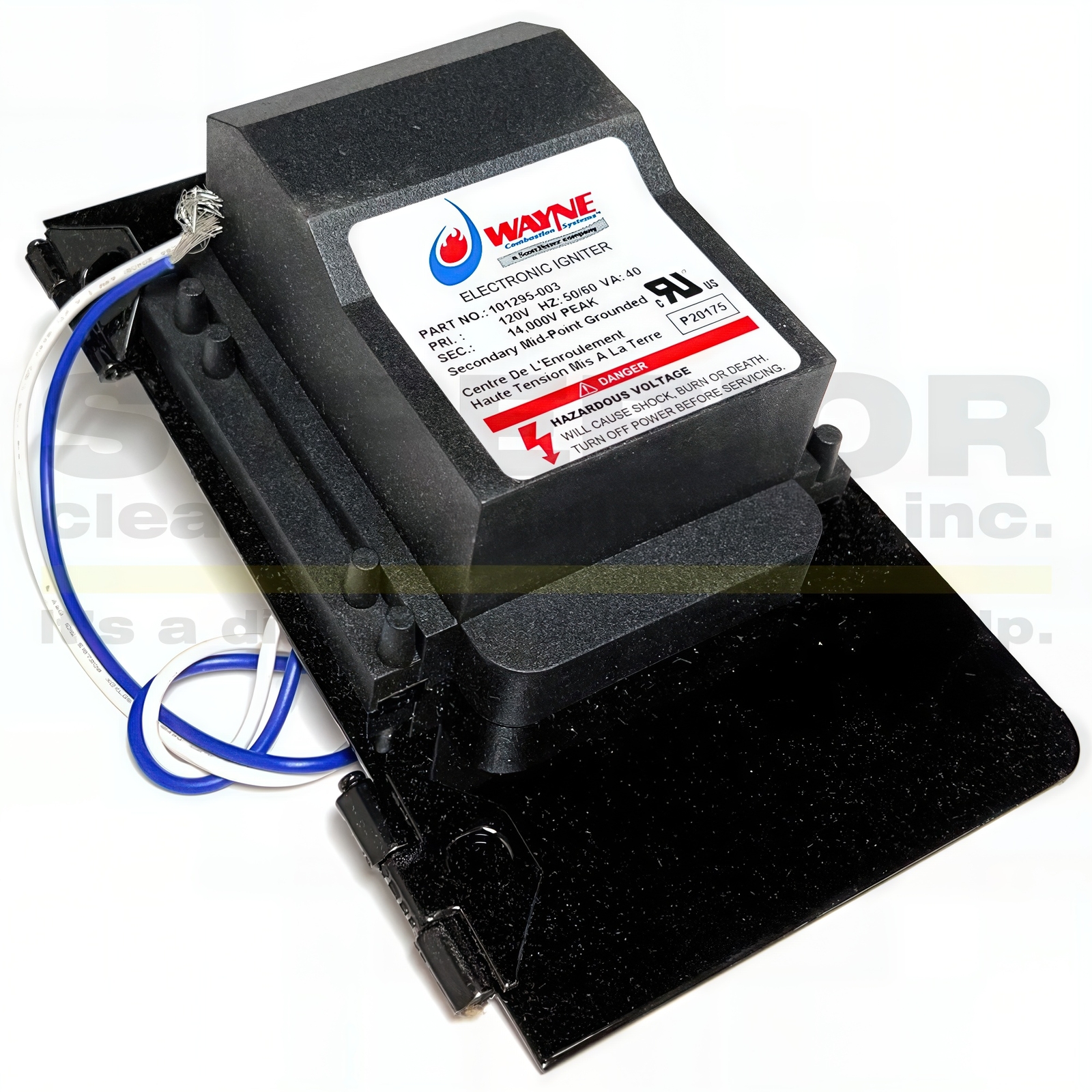Wayne Igniter Assembly 101295-SERE, 120V for EH, EHA & EHASR Burners