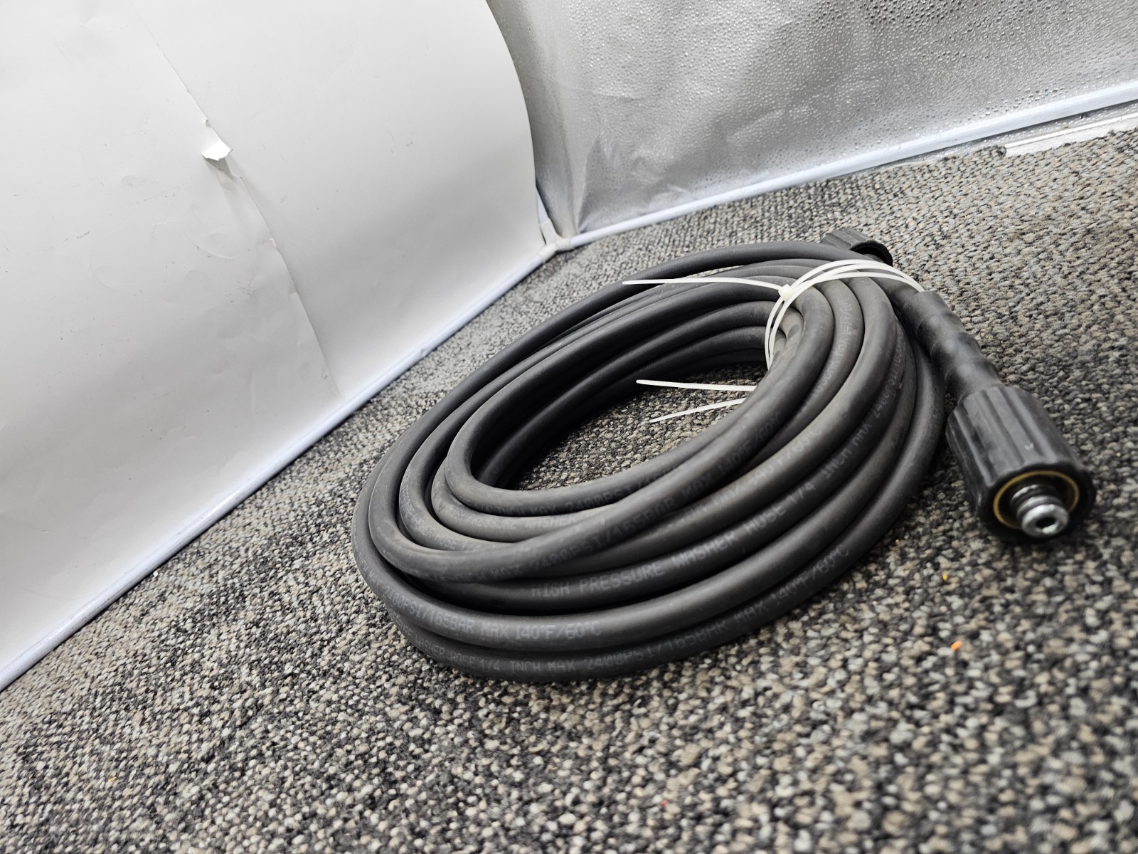 25 FT x 1/4 Inch 4800MAX PSI Pressure Washer Replacement Hose Black