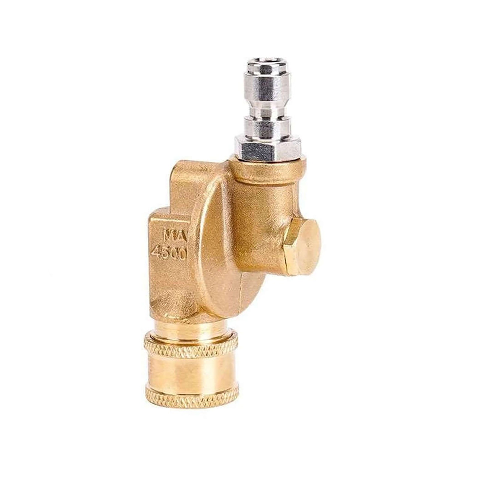 7 Angle Articulating Coupler 4500 PSI Brass 1/4 QC Fitting For Pressure Cleaner