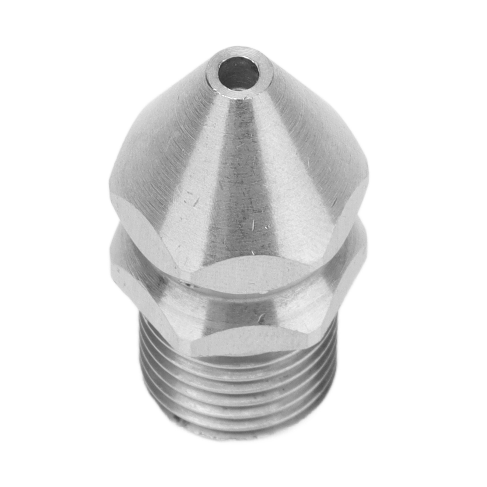 G1/4 Male Thread StainlessSteel Sewer Cleaning Nozzle Drain Sewer Wash Jet 4Hole