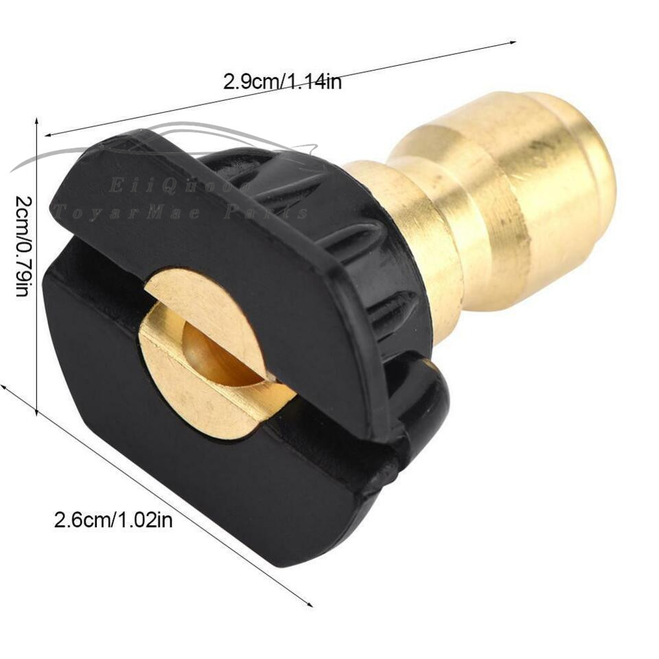 5pcs Pressure Washer Spray Tips Nozzles High Power Kit Quick Connect 1/4″ Set