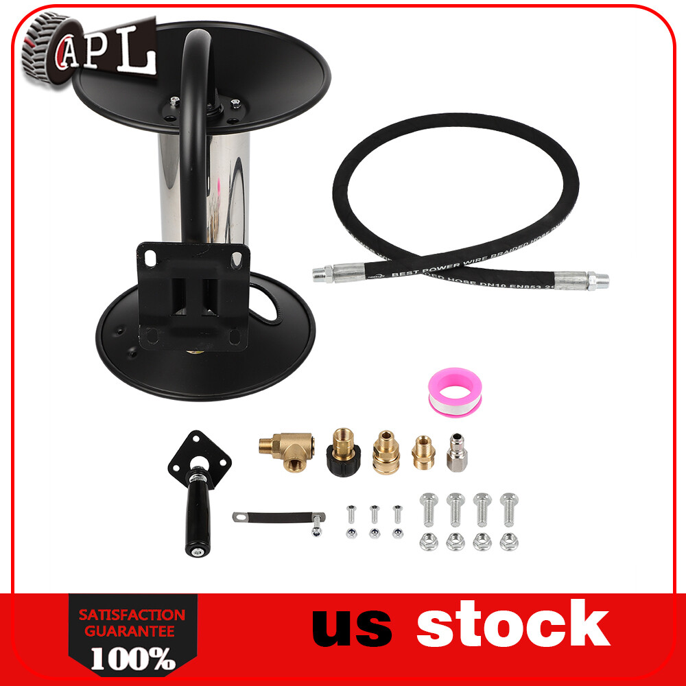 Pressure Washer Hose Reel 100 FT Heavy Duty Steel Hose Reel for Power Washer