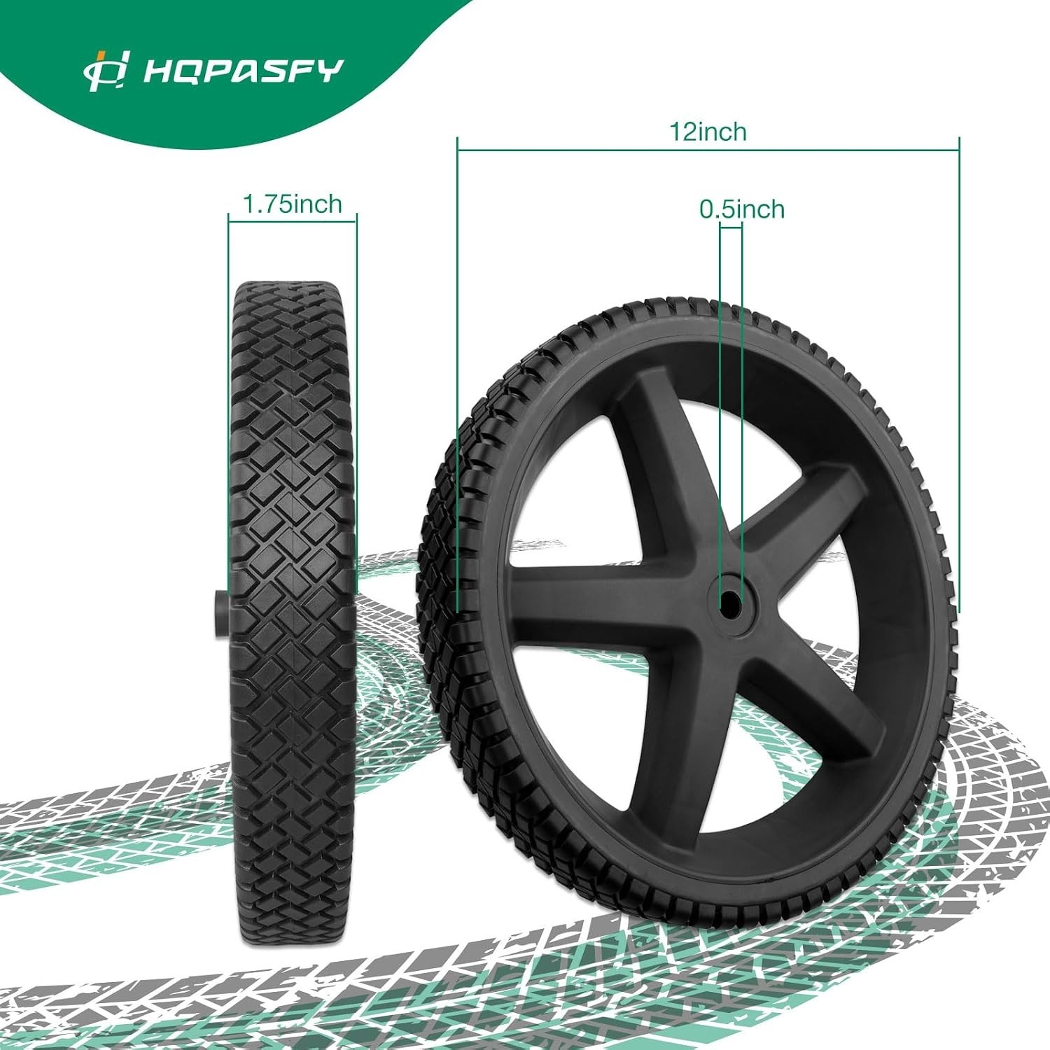 Ryobi Compatible 12″ Pressure Washer Wheels