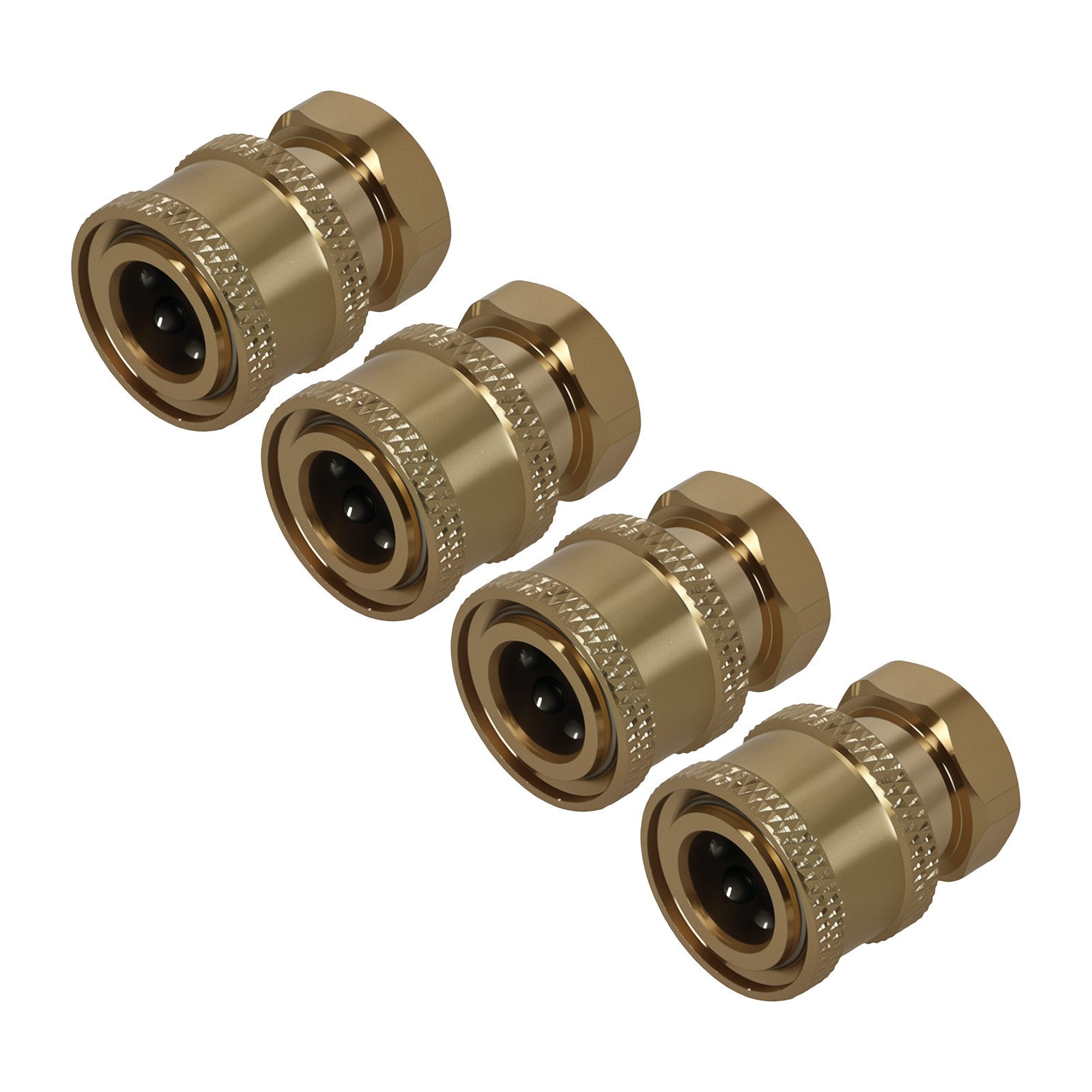 Brass Pressure Washer Adapter Coupler 1/4″ Quick Connect Socket to Female NPT