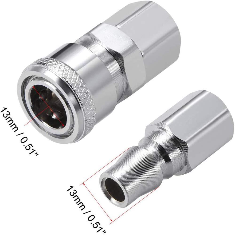 Sf20 + Pf20 Air Tool Pressure Washer Female High Flow Coupler Plug G1/4 Quick Co