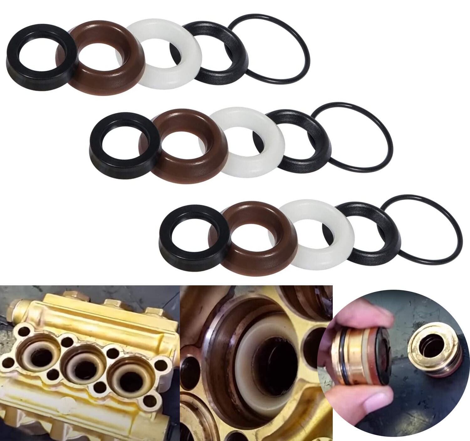 #5019006400 For Comet ZWD Seal Repair Packing Kit Pressure Washer Pump O-Rings