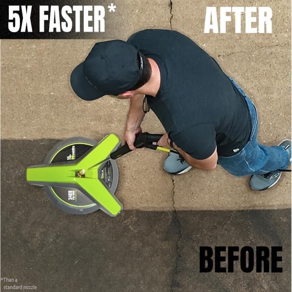 15″ Pressure Washer Surface Cleaner W/ Wheels 3400 PSI Max Surface Cleaner Power