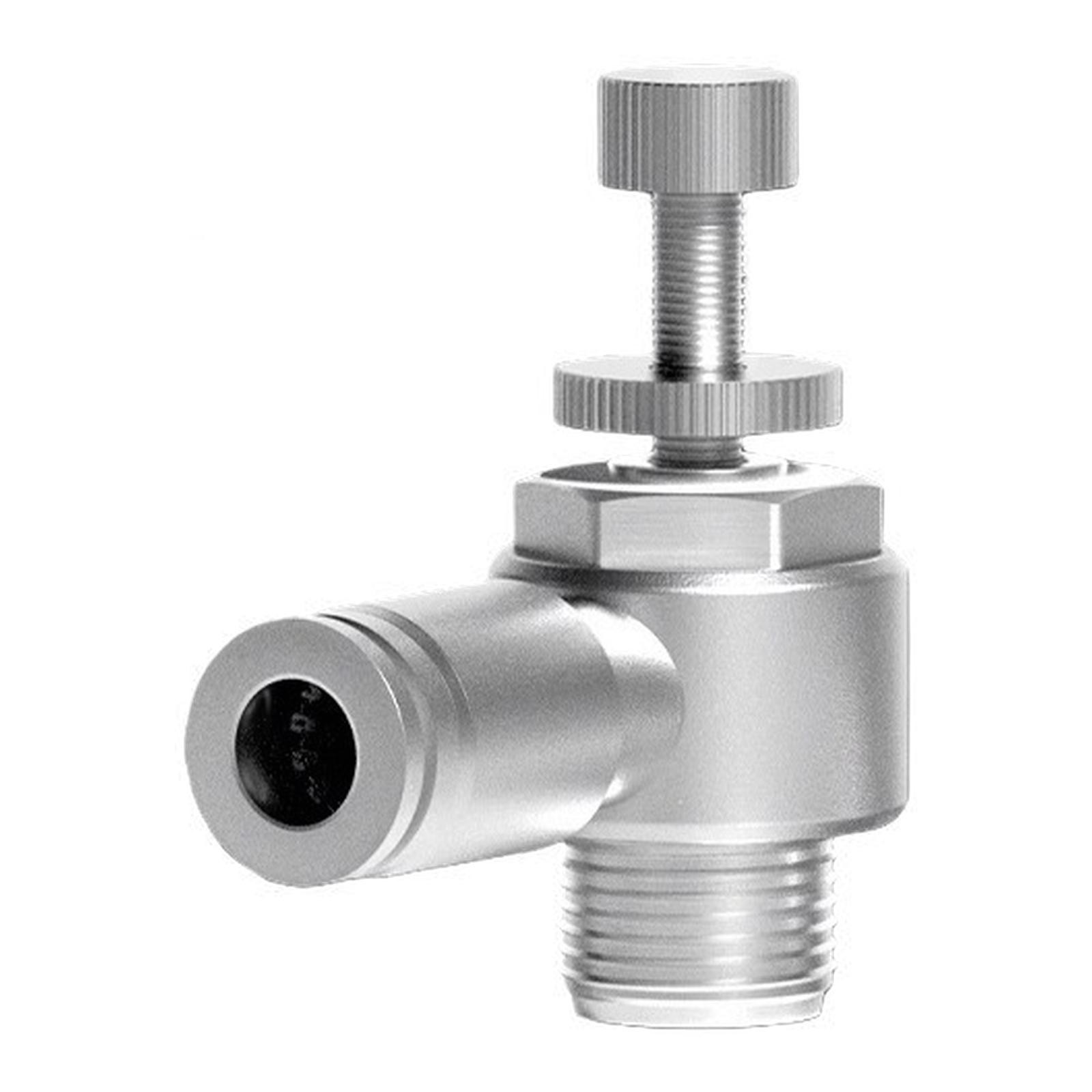 Throttle Valve with M5 Thread Control and Quick Connect Features