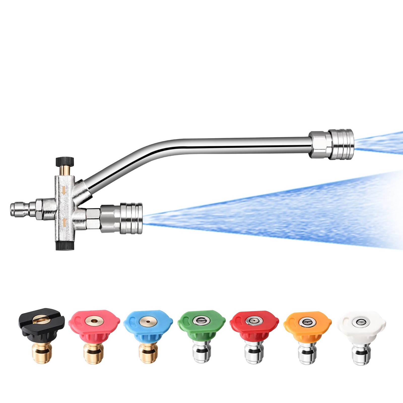 Foam Cannon Dual Connector Accessory,Pressure Washer Double Tip Attachment fo…