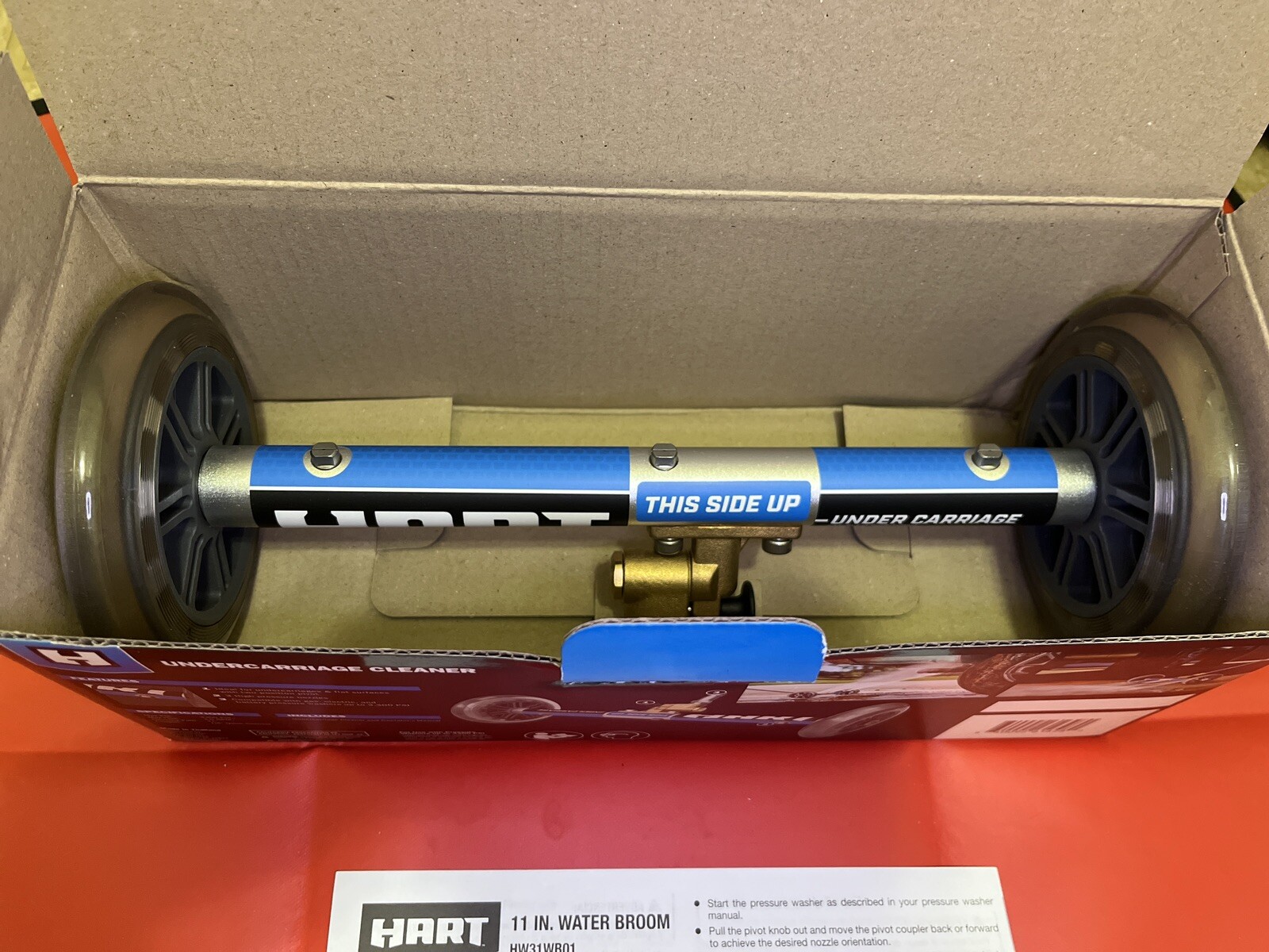 * NEW * HART 11” Inch Water Broom Undercarriage Surface Cleaner Pressure