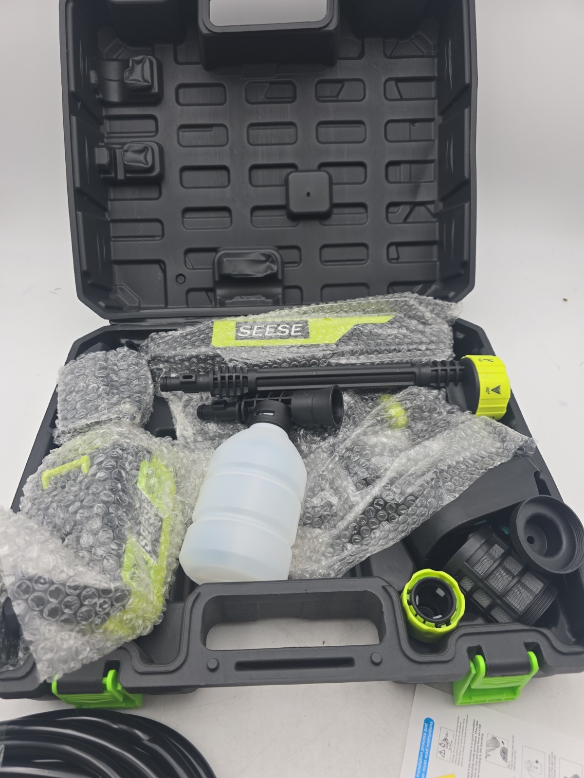 Seese Cordless Pressure Washer, 1500 PSI Portable Power Washer