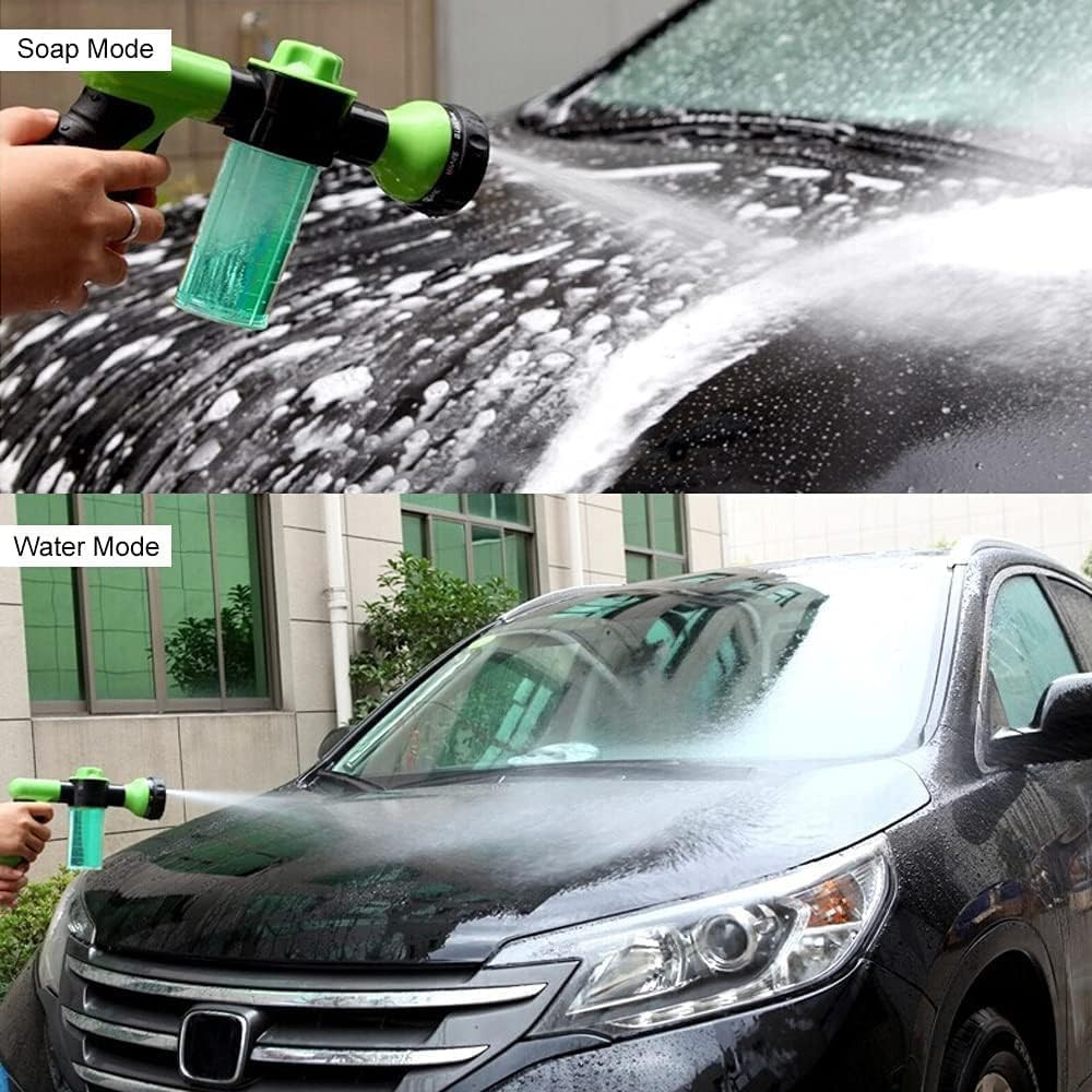 High Pressure 8 in 1 Car Wash Brush Foam Gun,Garden Hose Nozzle Foam Cannon Bott