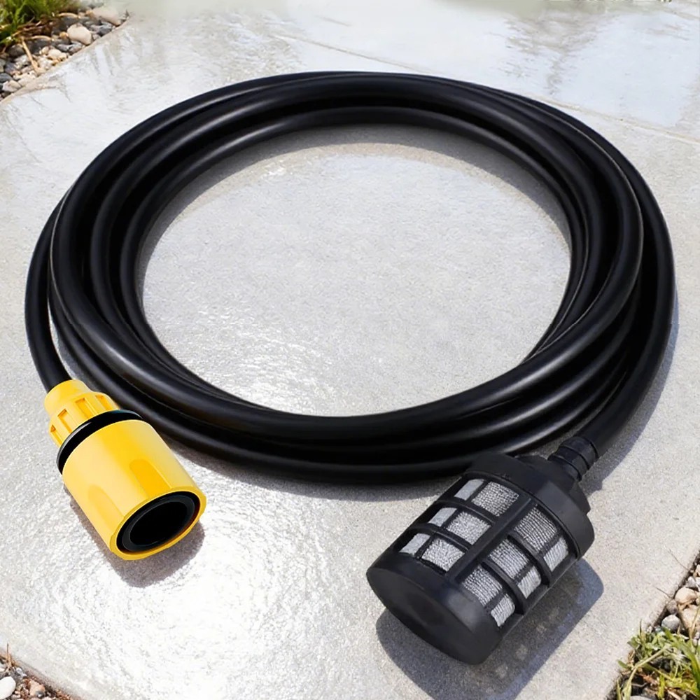 5M High Pressure Washer Hose 3/8 Inch Flexible Water Inlet Suction Hose Cordless