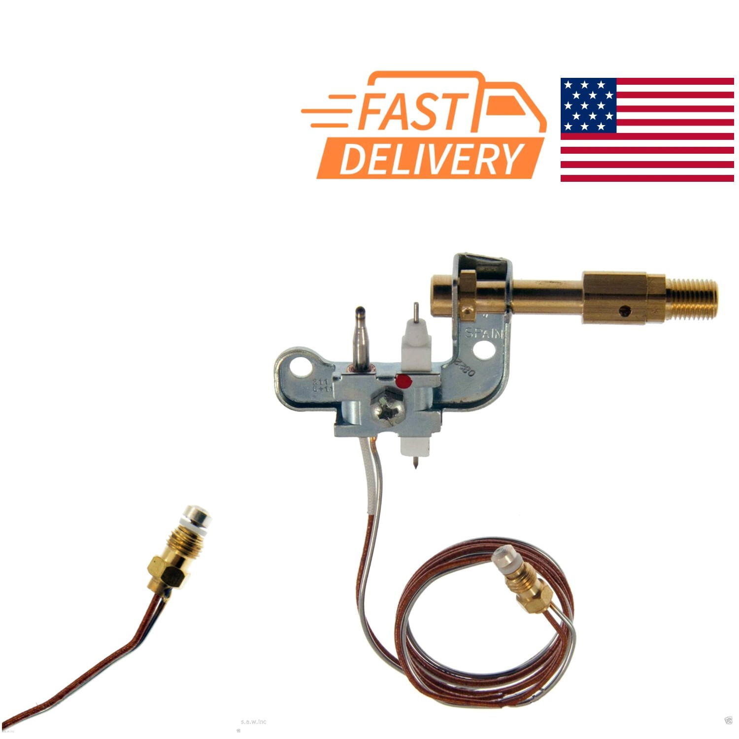 Replacement Pilot ODS for Indoor Natural Gas Wall Heaters and Fireplaces