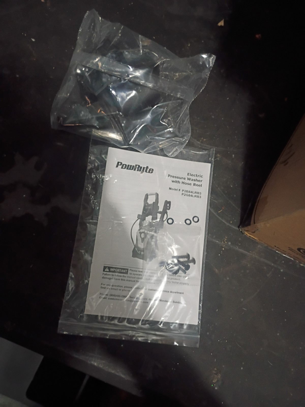 PowRyte Pressure Washer with Hose Reel, Foam Cannon, 4 Different Pressure Tips,