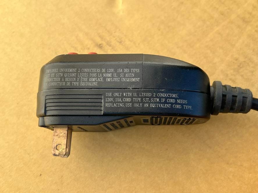 Power GFCI Plug Cord For Electric Pressure Washer Rainproof Class A 15A 1800w 16