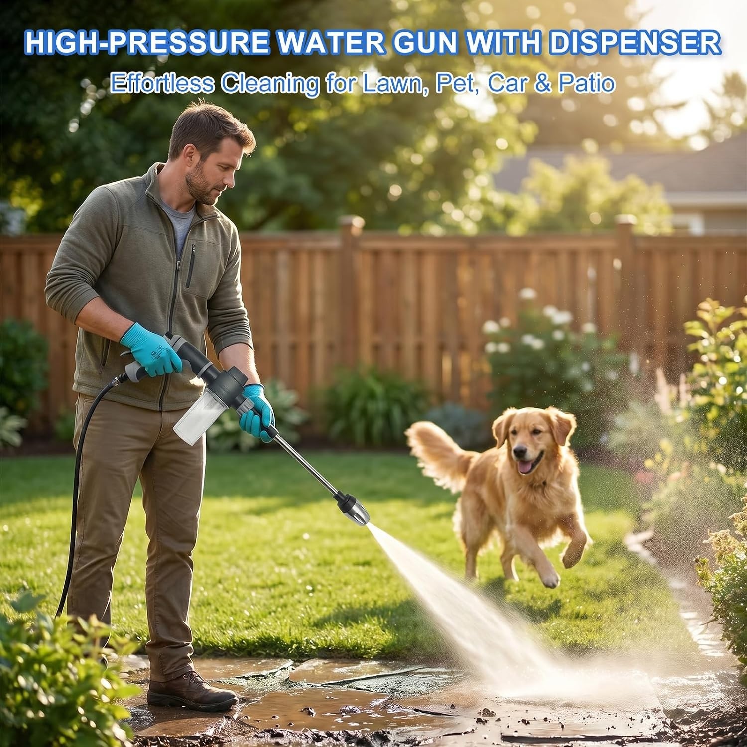Handheld Pressure Washer Nozzle – Metal Connectors