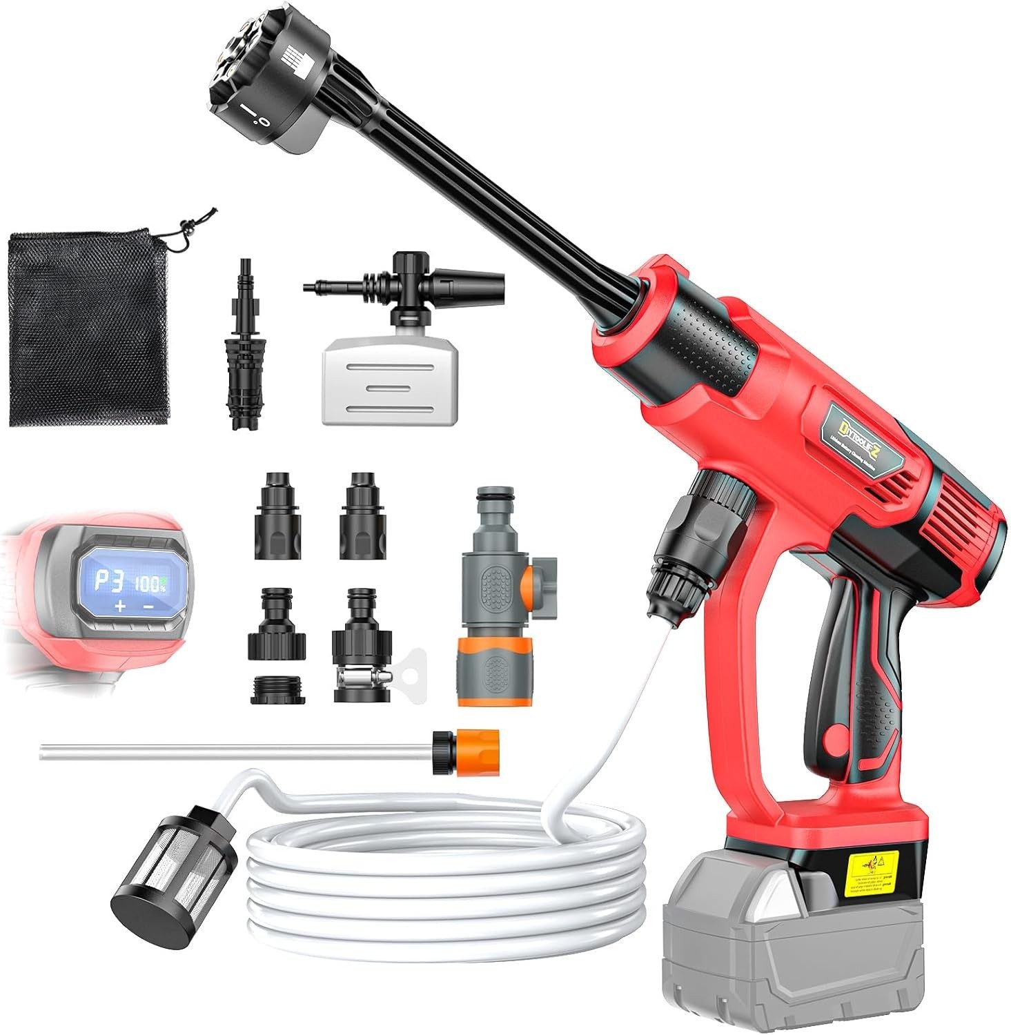 Cordless Pressure Washer for Milwaukee M18 Battery, Portable Cordless