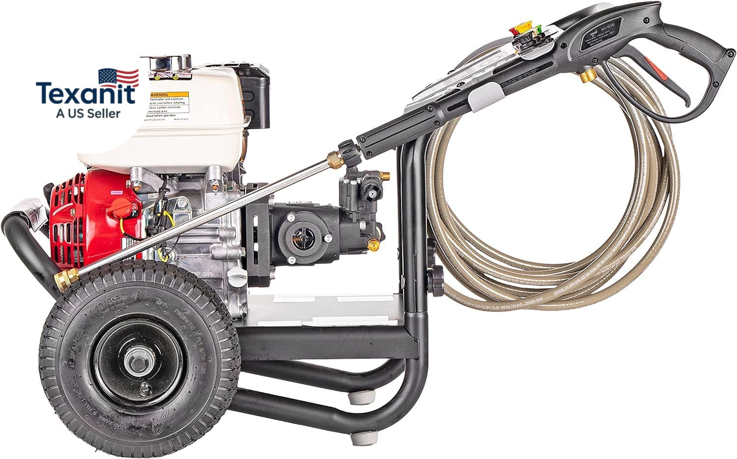 3500 PSI Gas Pressure Washer, 2.5 GPM Commercial Power Washer, Honda Engine, Col