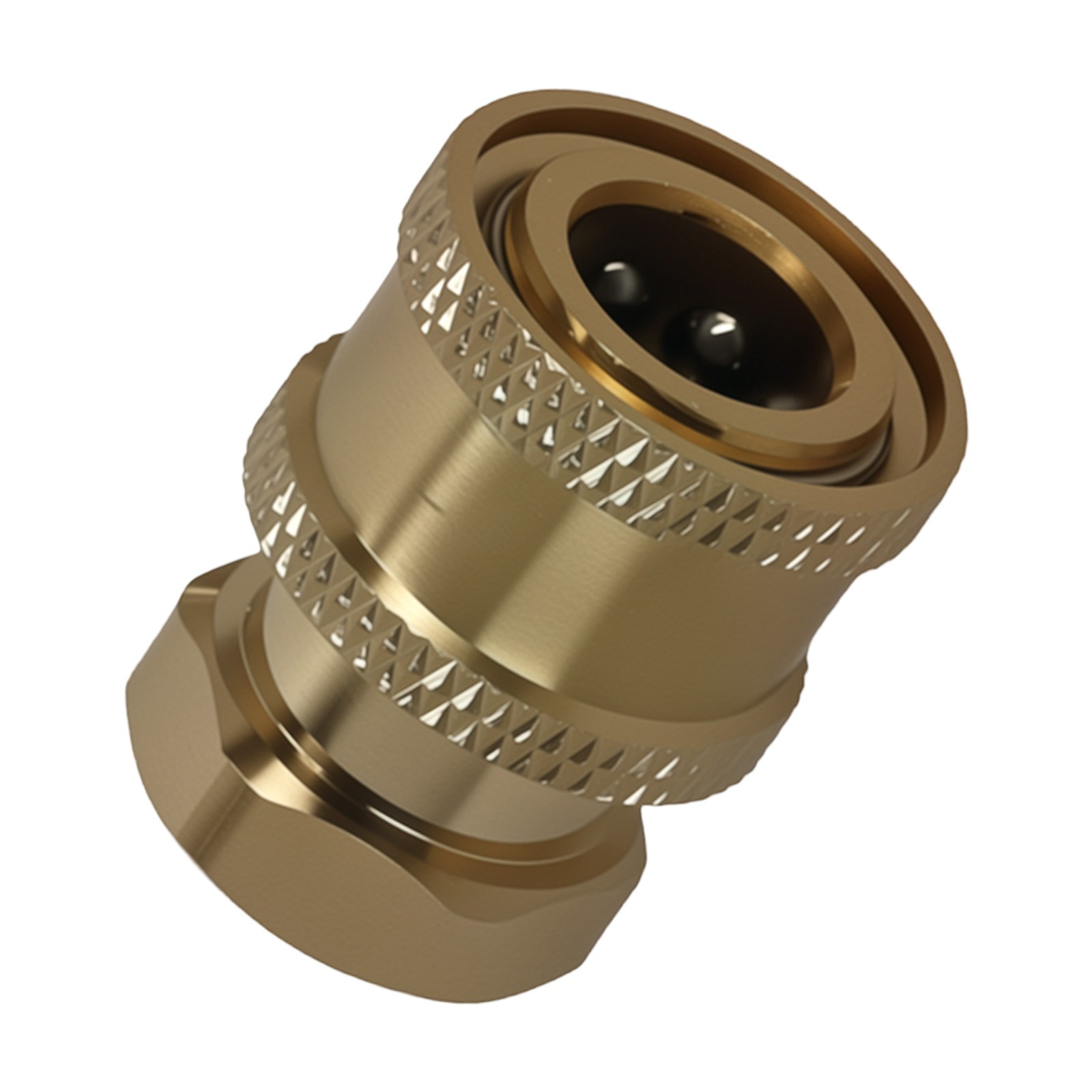 4* Brass Pressure Washer Coupler 1/4″ Quick Connect Socket to 1/4″ Female NPT