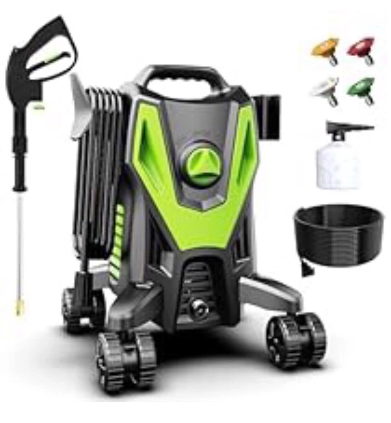 Electric Pressure Washer 4500 PSI 3.0 GPM High Power w/Anti-Tipping Design NEW