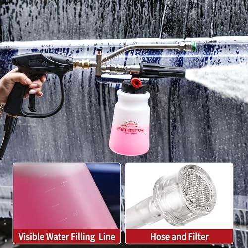 Foam Cannon for Pressure Washer, Car Wash Snow Foam Cannon Lance Pressure