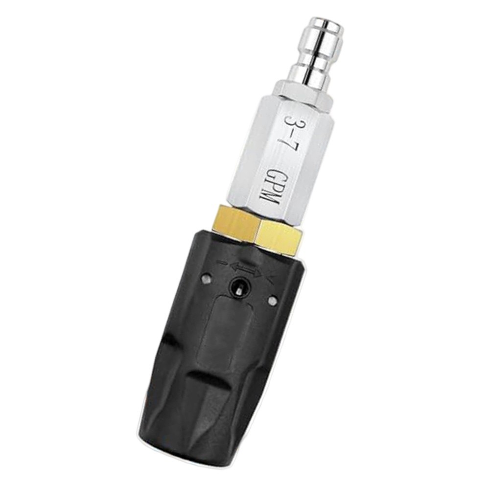 Pressure Washer Nozzle with Downstream Efficiency for Safe Cleaning Use