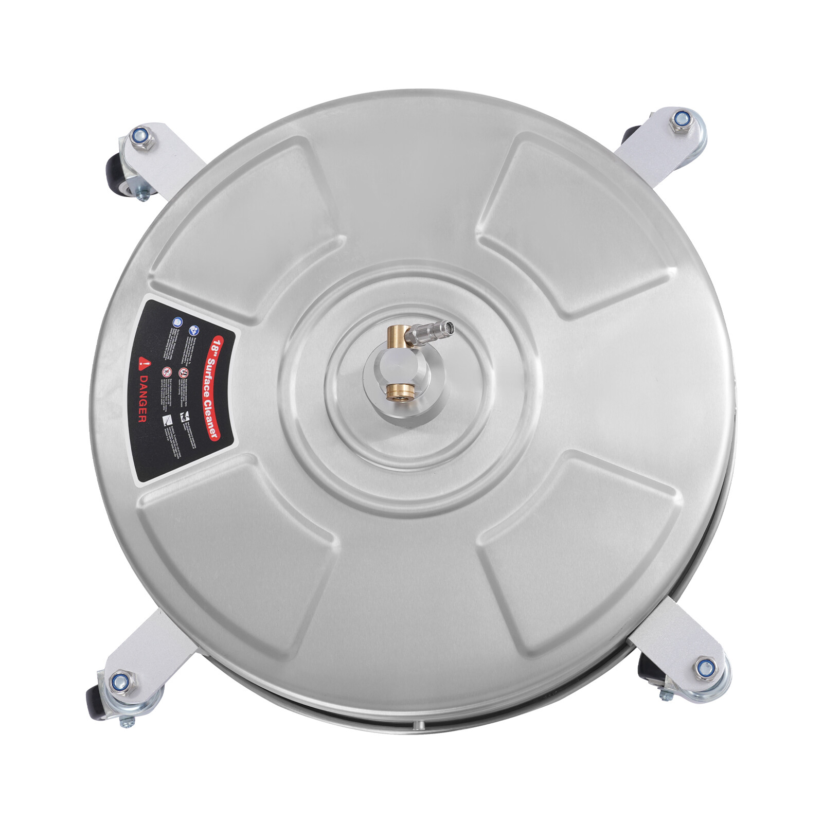 Heavy Duty 18″ Surface Cleaner 5000PSI Hot Cold Water Use for Patio Deck Floor