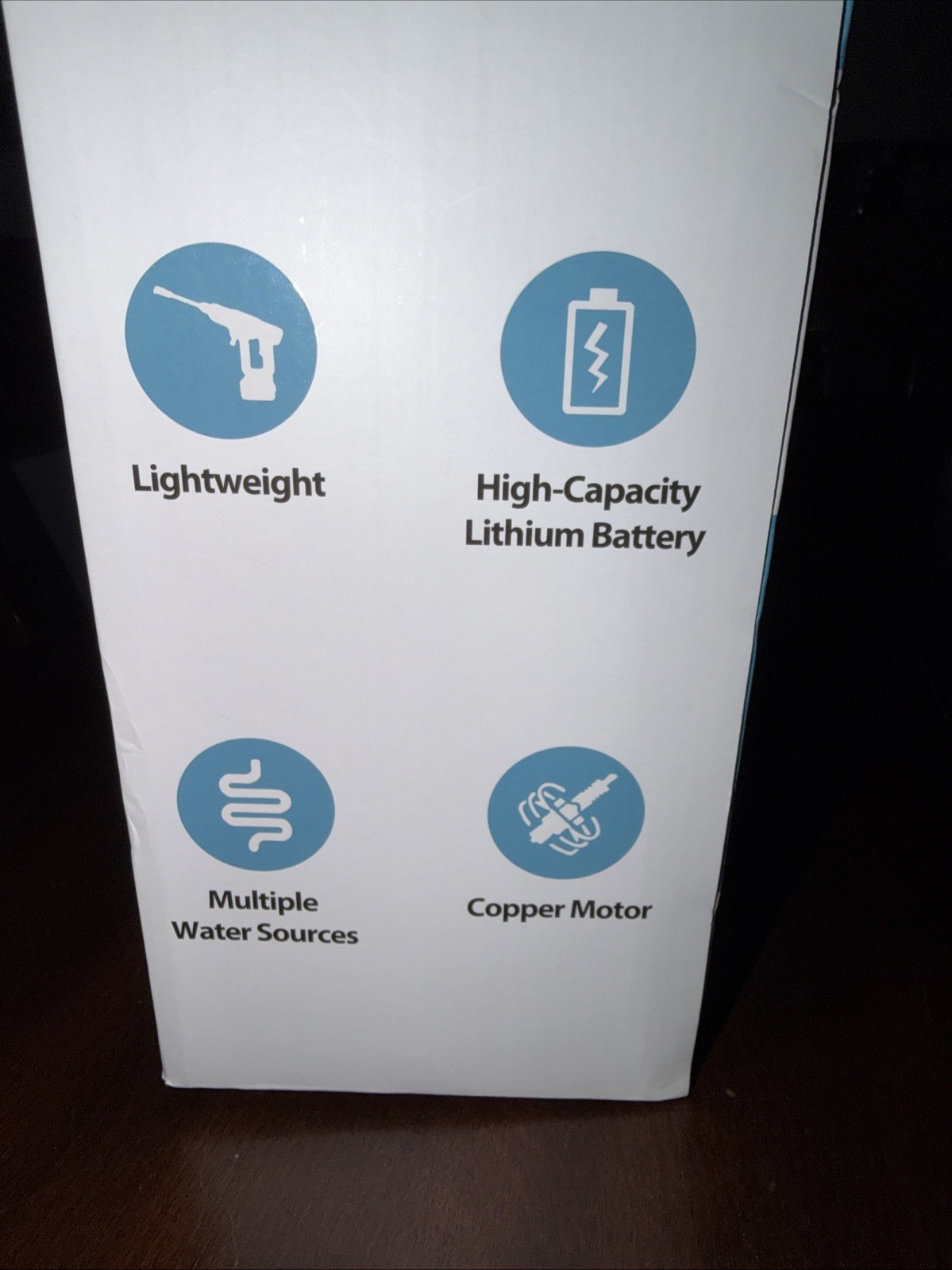 Brookstone Cordless High-Pressure Washer Portable Rechargeable Open Box (Q)