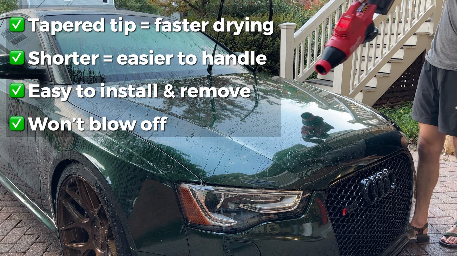 Stubby Nozzle Co. STUBBY Car Drying Nozzle for Milwaukee M18 Fuel Leaf Blower…