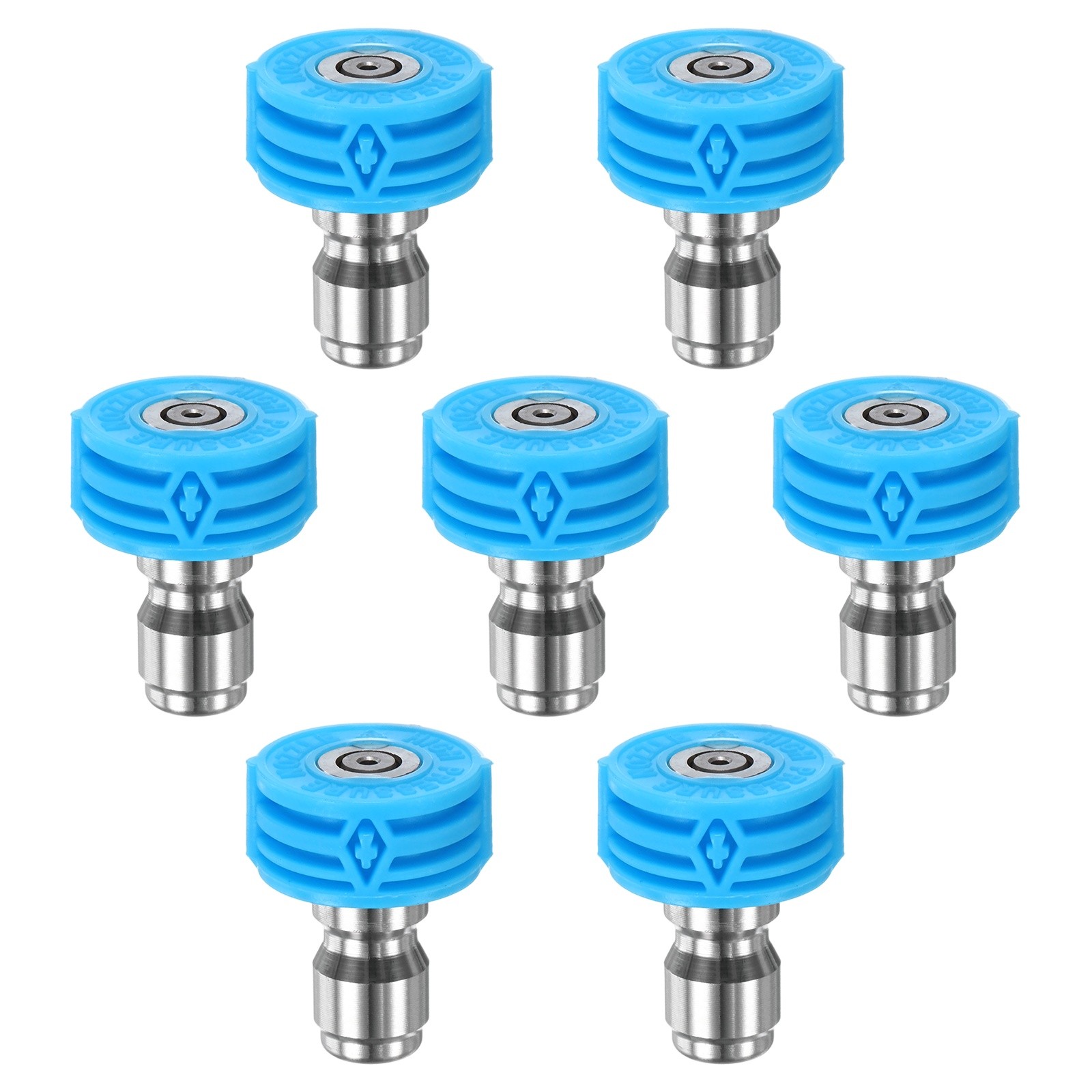 7-Pack 1/4″ Quick Connect, Orifice 4.0 Pressure Washer Tips [Blue]