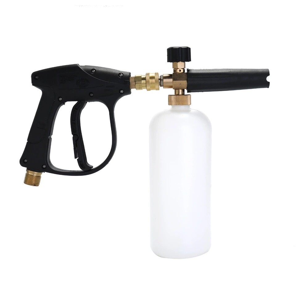 1/4″ Snow Foam Washer Gun Car Wash Soap Lance Cannon Spray Pressure Jet Bottle