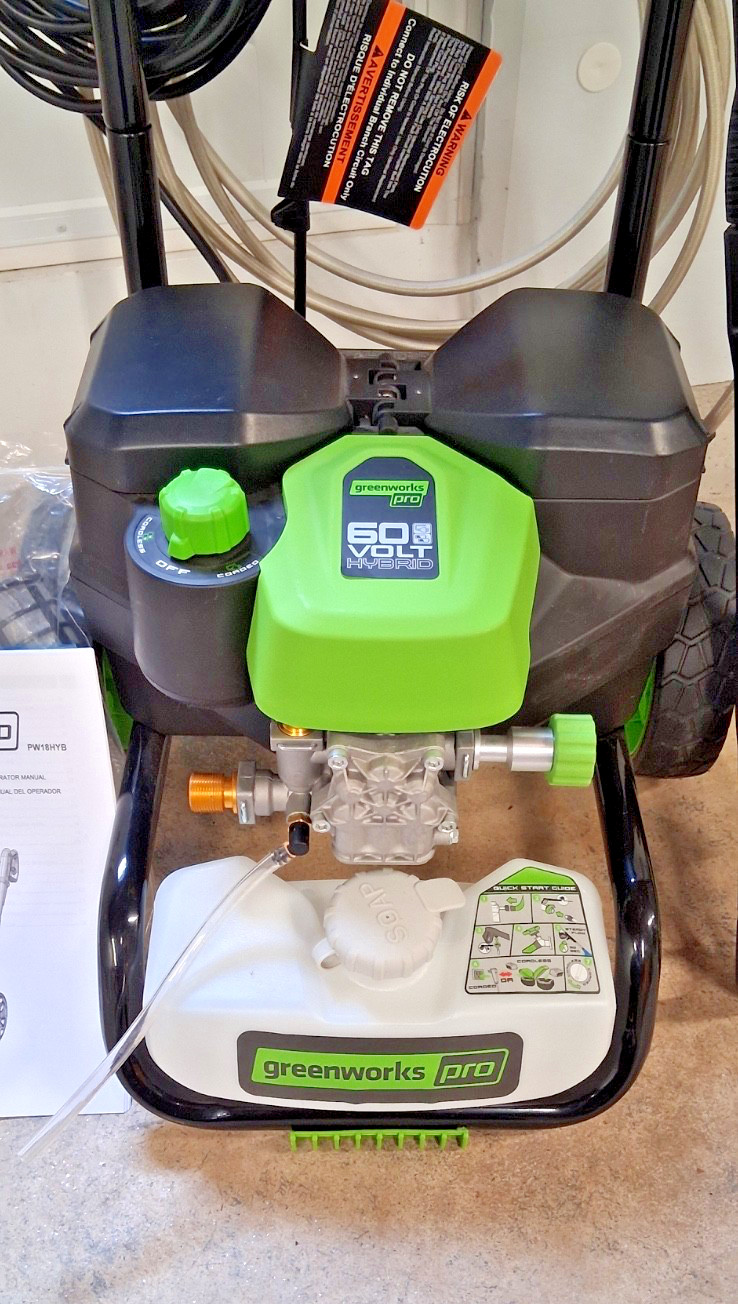 GREENWORKS PowerWasher PW18HYB ELECTRIC or 60VBattery NEW TOOL ONLY PickUp in CT