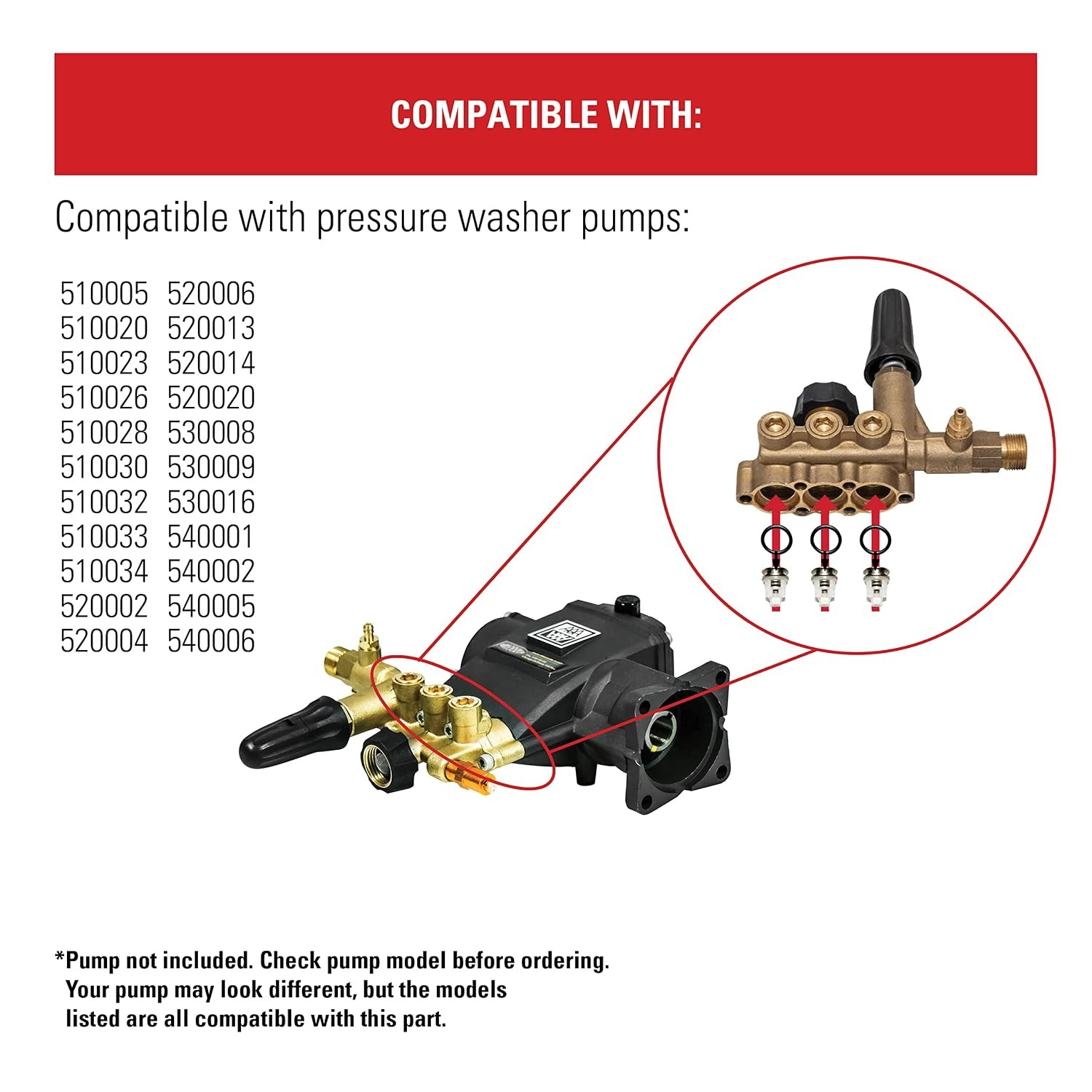 Simpson Replacement Valve Kit for Pressure Washer Pumps | 6-piece Valve Kit With