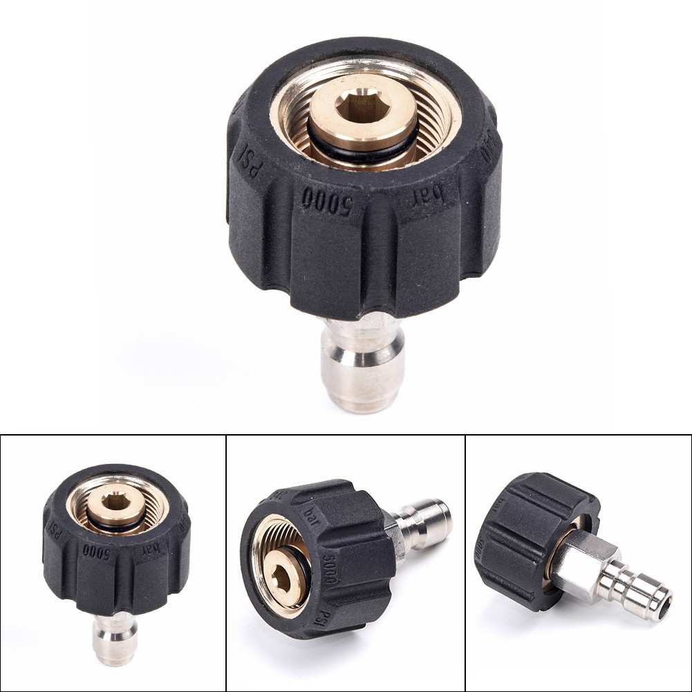 Pressure Washer Quick Connect M22/14 To 1/4 Male Pipe Accessory