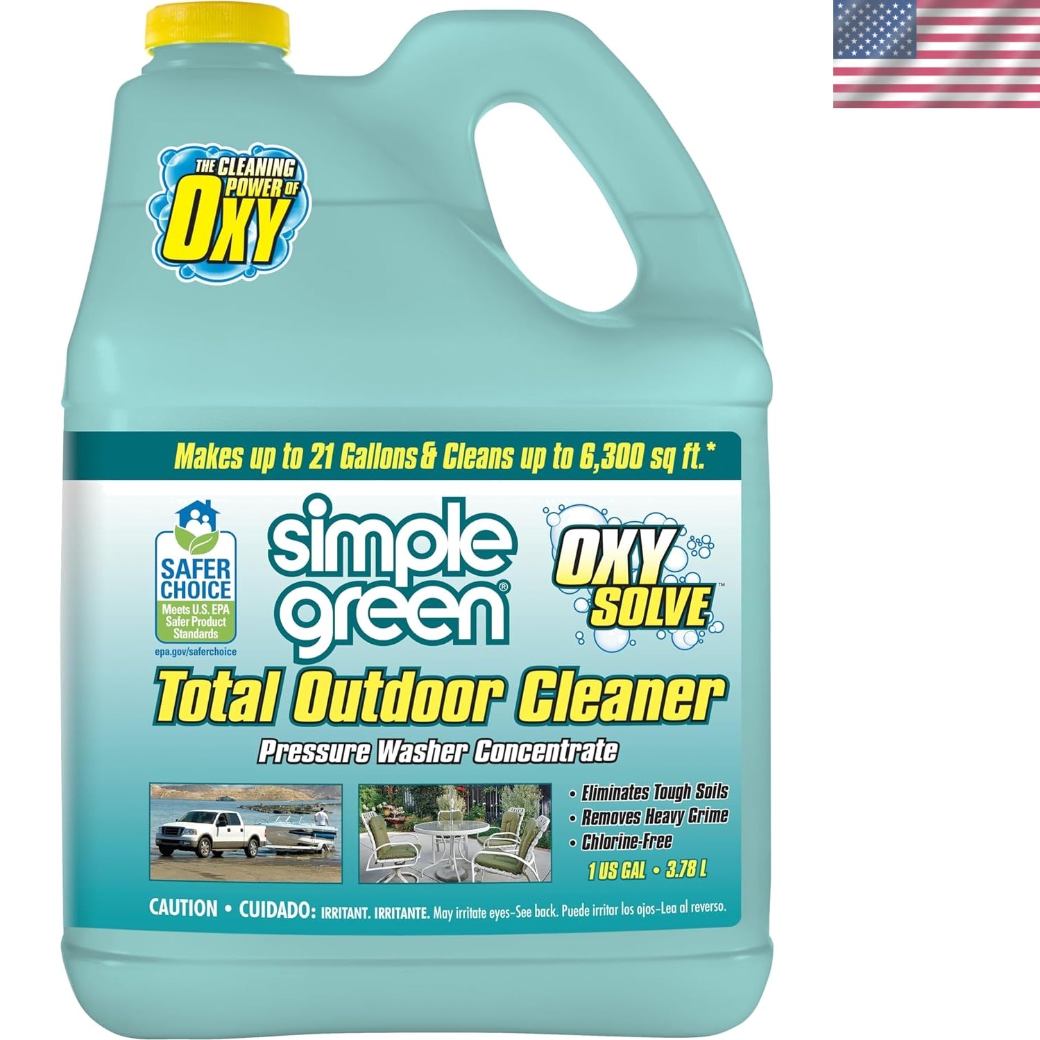 Oxy Solve Total Outdoor Cleaner Concentrate, Pressure Washer & Manual Use, EP…