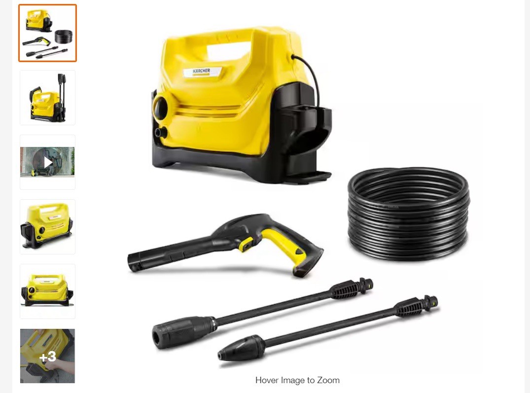 Kärcher K 2 Entry – 1600 PSI Portable Electric Power Pressure Washer with Var…