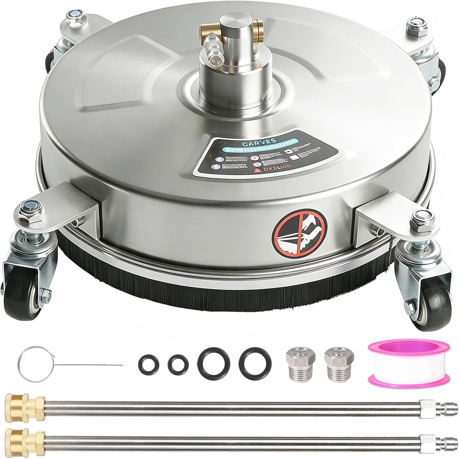14″ Pressure Washer Surface Cleaner w/ Wheels for Driveways Washer ,4000 PSI