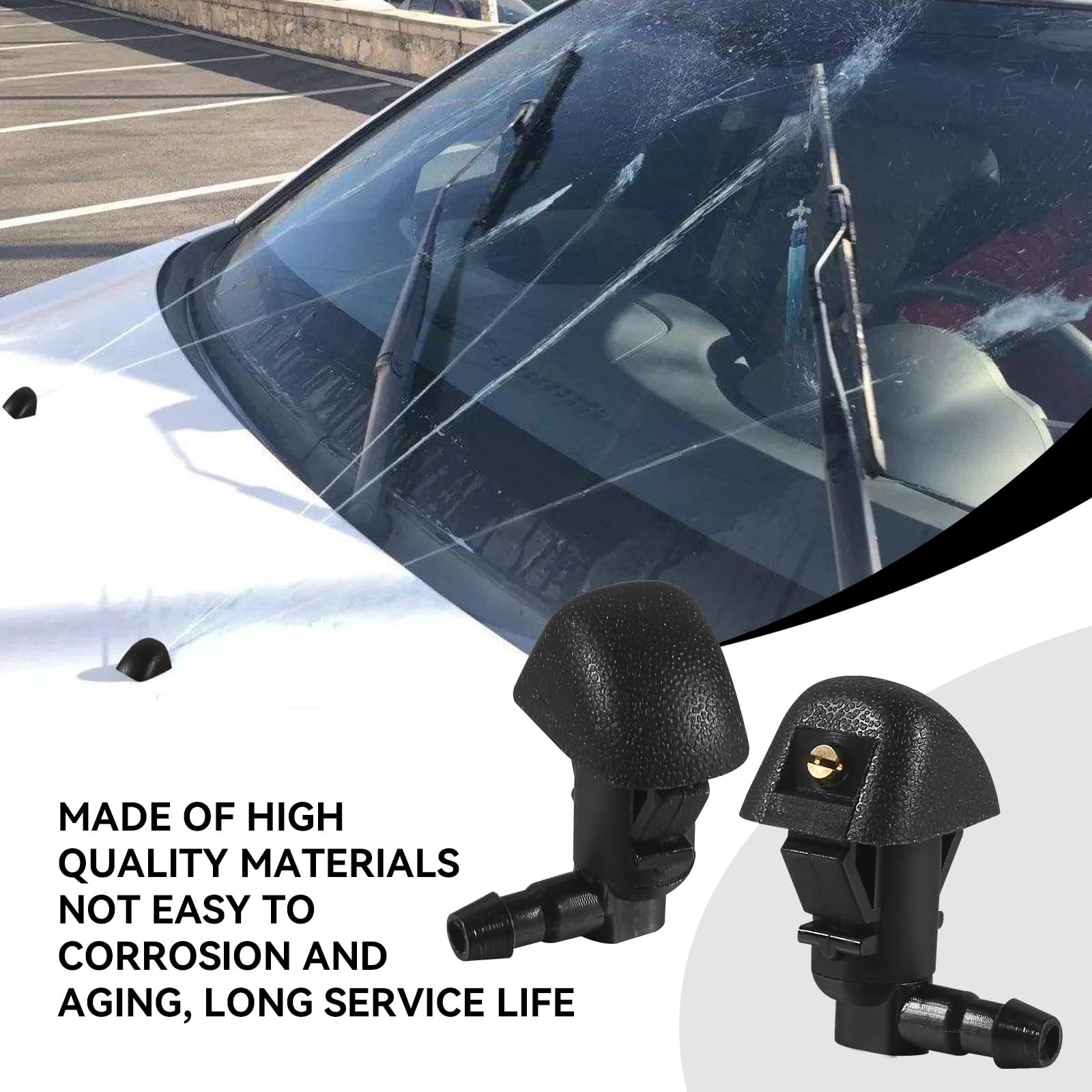 76810-TK8-A01 Premium Adjustable Windshield Washer Nozzles Assembly for…