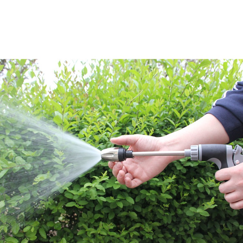 T8 Car Wash High-Pressure Water Gun Metal Extension Pole Rubber-Coated Handle
