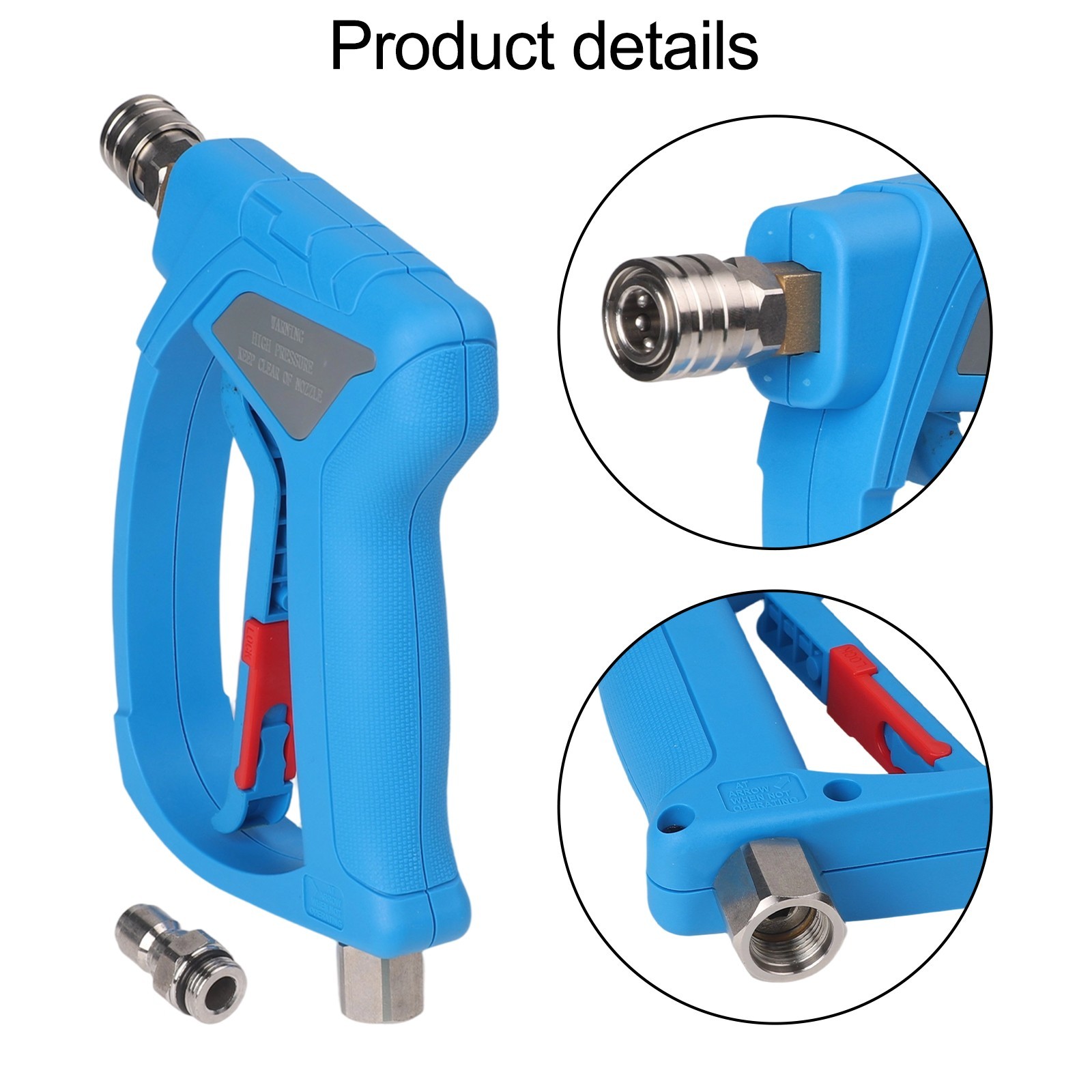 For Outdoor Cleaning Pressure Washer Handle Ergonomic Grip 4000 PSI Rating