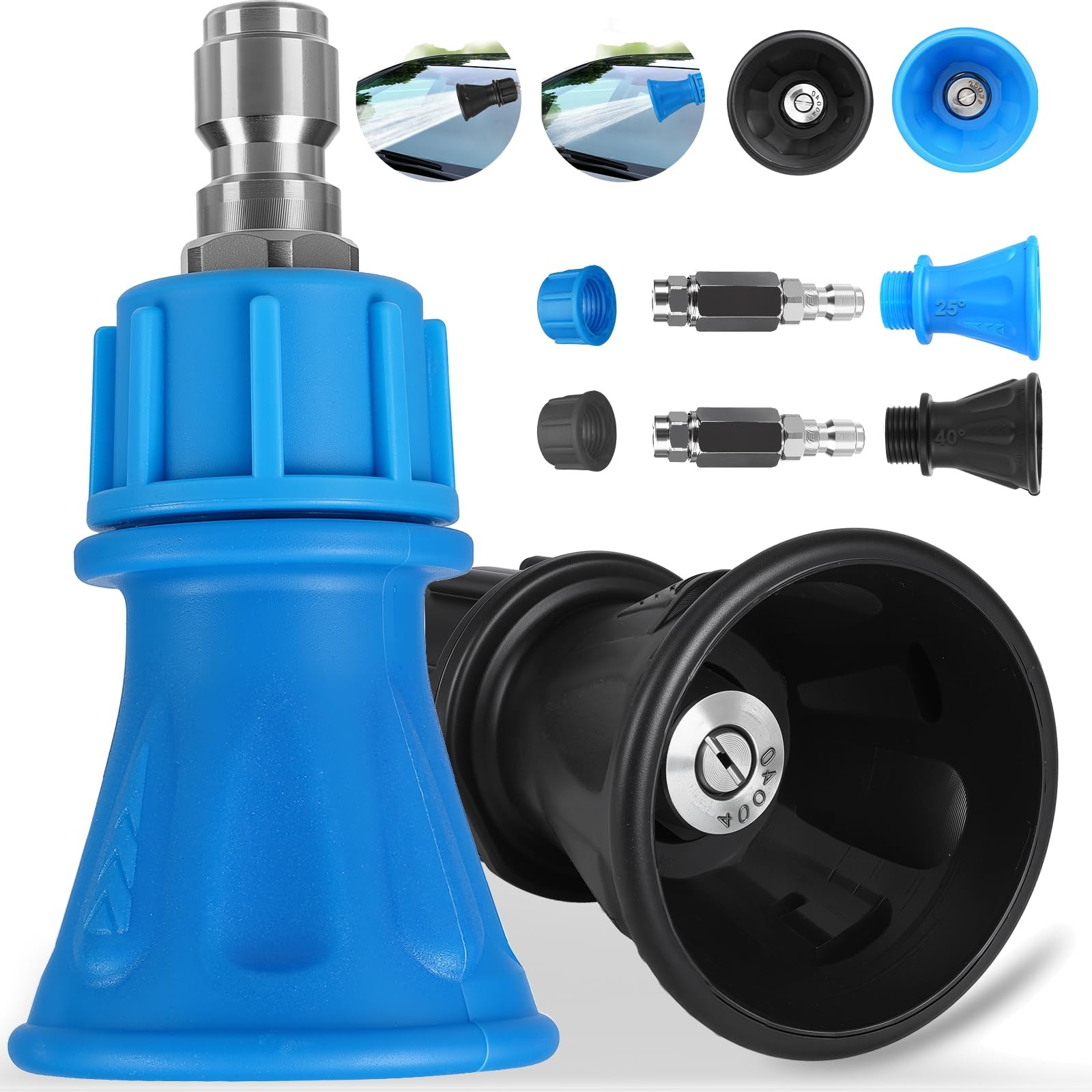 Pressure Washer Nozzle Guard,2 Pack 25 Degree/40 Degree Pressure Washer Nozzl…