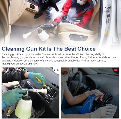 Car Cleaning Gun Kit for Classic Car Cleaning Gun Z-010 and Air Blow Out Tool Z-