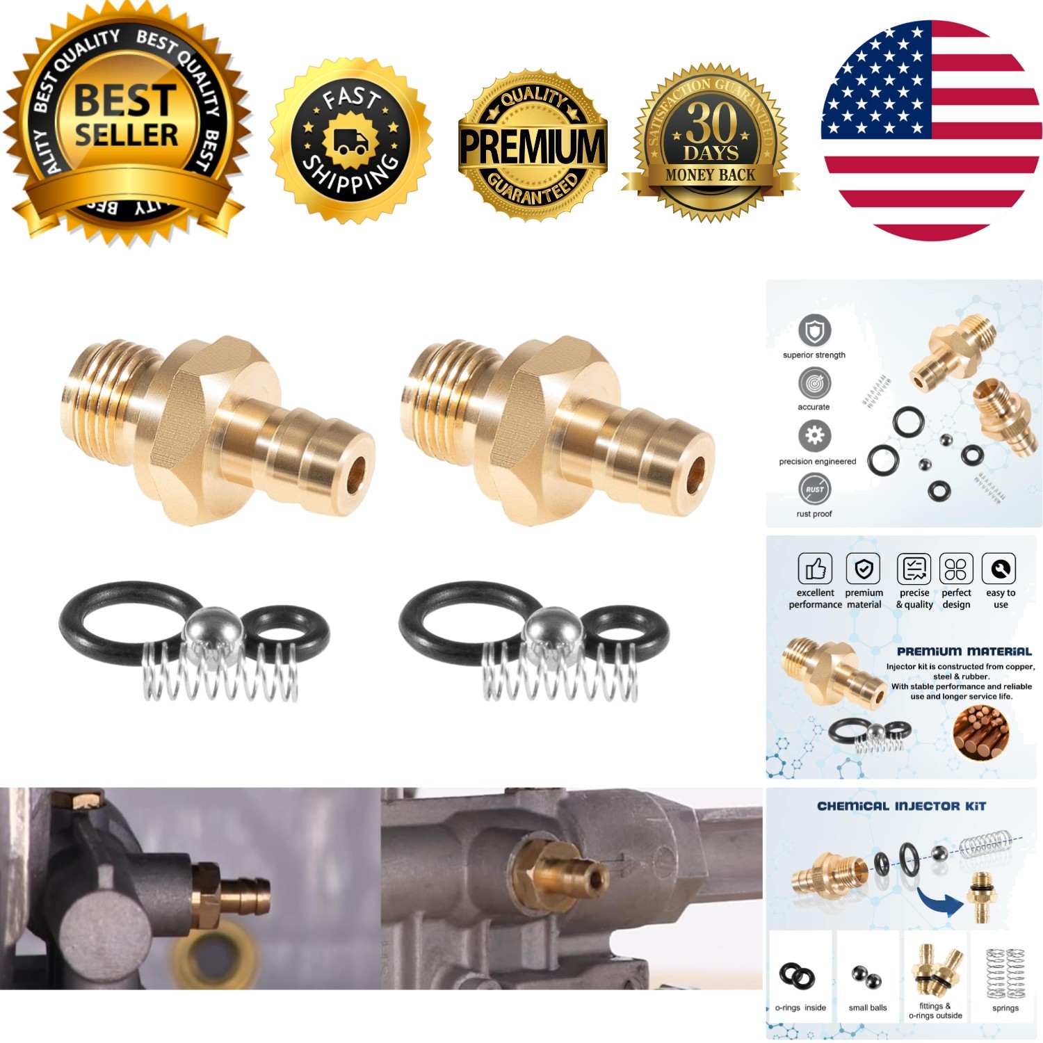 Efficient Pressure Washer Soap Injector Kit – Quick Install for DIY Enthusiasts