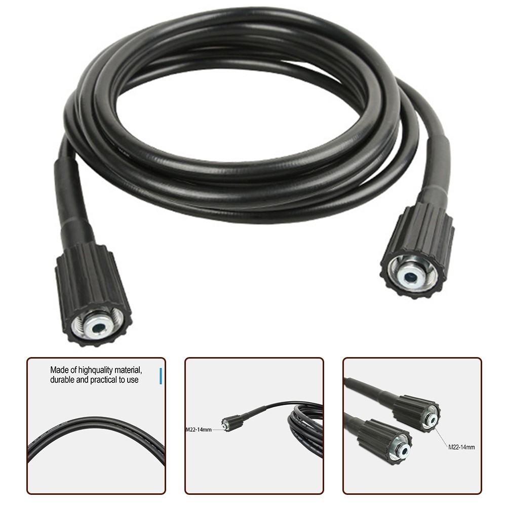 High Pressure Washer Hose Rubber Construction 5800PSI 2050ft Length