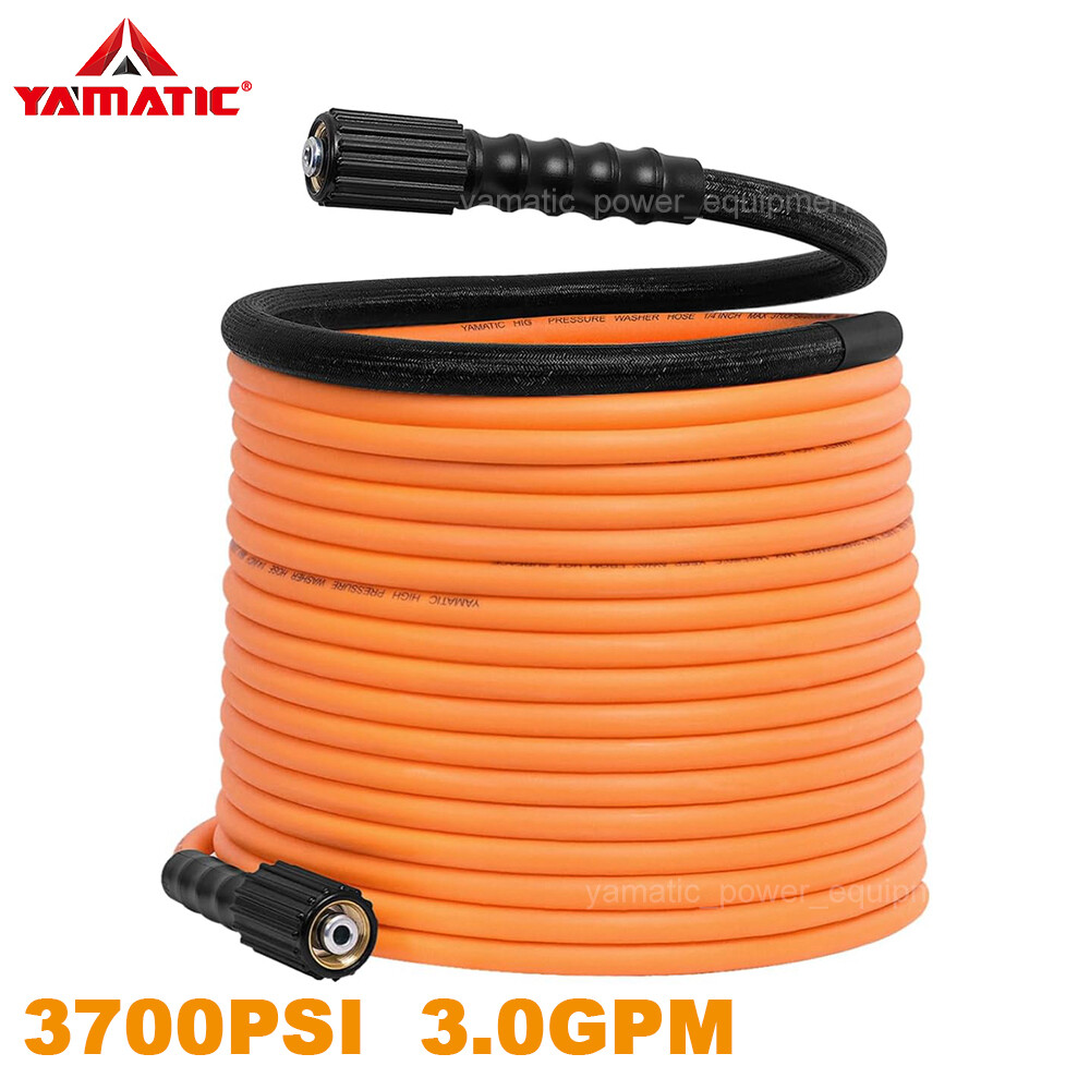 YAMATIC Pressure Washer Hose Wear-Resistant Kink Free Power Washer Hose 1/4″ M22